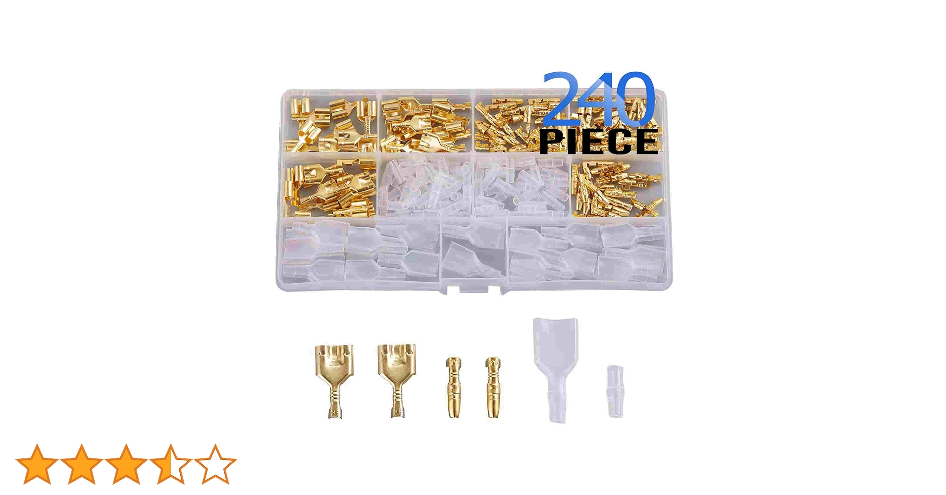 Amazon | Litorange ダブルギボシ端子セット 240個入れ CA/CW104